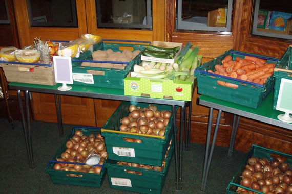 Bensham Food Coop Vegetables Display